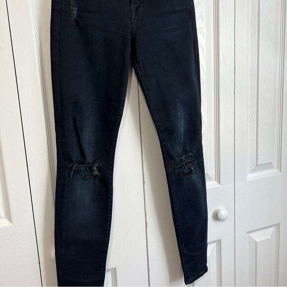 Frame Le High Distressed Skinny Jeans In Portofino Sz 25 - Picture 8 of 9
